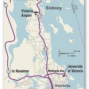 Saanich Peninsula UVic location map