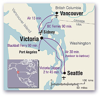 Victoria BC location map